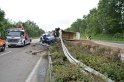 LKW umgestuerzt A 1 Rich Saarbruecken P078